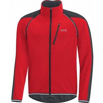 Gore Wear C3 Windstopper Phantom Chaqueta Zip-Off, Hombre, Rojo/Negro, XXL