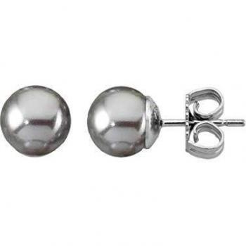 Majorica 00326.06.2.000.701.1 Pendientes Mujer Plata Perla Nuage Tamaño 10 mm