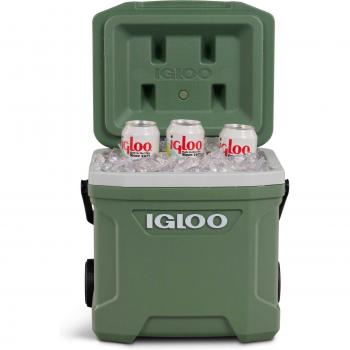 Nevera pasiva Igloo ECOCOOL Latitude 16 Roller - 15L - Ruedas - Verde/Blanco
