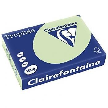 Ramette de Papel Trophée Clairefontaine A4 Verde Golf 160g - 250 Hojas