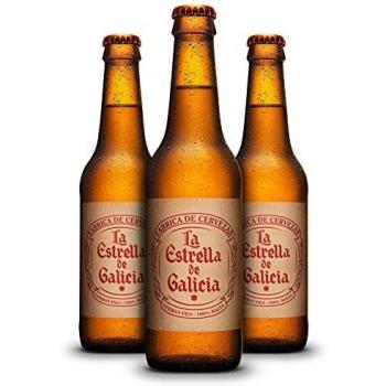 La Estrella de Galicia Cerveza - Pack de 24 botellas x 330 ml - Total: 7.92L