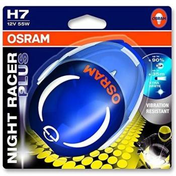 Osram 64210 Night Racer Plus H7 Lámpara Halógena de Faro, en Blíster Individual - descontinuado por el fabricante