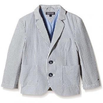 Tommy Hilfiger SEERSUCKER STRIPE BLAZER-Chaqueta de traje Niñas    Blau