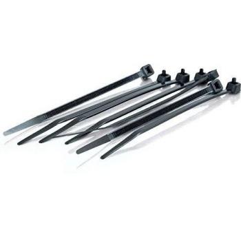 C2G 4in Cable Ties, Black, 100pk Presilla Negro - sujección para Cables