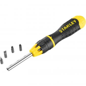 Stanley 0-68-010 Destornillador Multipuntas de Carraca con 10 Puntas y Estuche