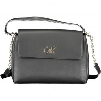 Calvin Klein Elegant Black Adjustable Strap Shoulder Handbag for Women