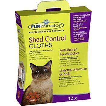 FURminator Shed Control Cloths for cats 12 pcs