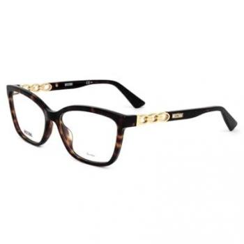 Montura de Gafas Mujer Moschino MOS598-086 Ø 55 mm, color Havana, medidas 55/15/140