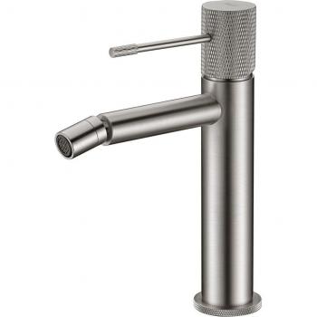 Grifo Monomando para Bidé Line Níquel Cepillado Imex