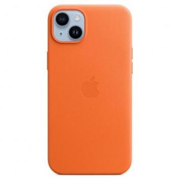 Apple iPhone 14 Plus Leather Case with MagSafe - Orange (MPPF3ZM/A)