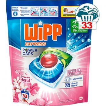 Wipp Express Power Caps Detergente en Cápsulas Floral