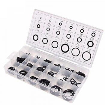 225 pcs Kit Aire Acondicionado HNBR O Anillos Sello de goma de nitrilo coche Auto herramientas de reparación aire acondicionado refrigerante Anillo