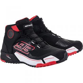 Zapatillas de Moto Alpinestars MM93 CR-X Drystar Negro-Rojo-Blanco