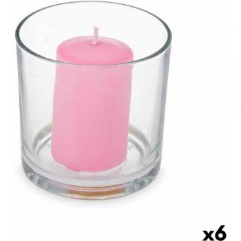 Vela Perfumada Orquídea en Vaso de Vidrio (6 Unidades) 10 x 10 x 10 cm