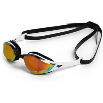 Gafas de natación Arena Cobra Edge Swipe Gold/Blanco