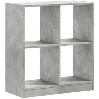 vidaXL Bookcase Concrete Grey 68.5x32x75 cm Engineered Wood