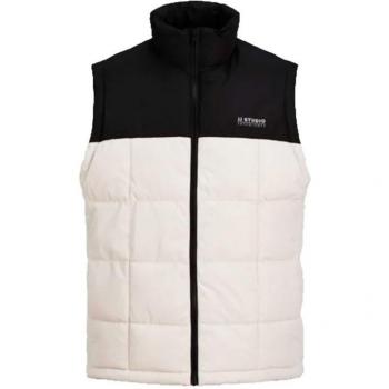 Chaleco Acolchado Ligero Jack & Jones JJBen Moonbeam para Hombre con Logo Lateral
