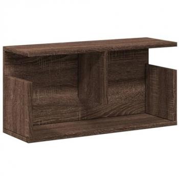 Mueble de pared madera de ingeniería marrón roble 60x20x30 cm