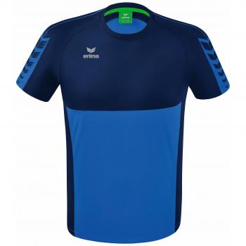 Erima Six Wings Short Sleeve Jersey - Unisex - Blue - Size S