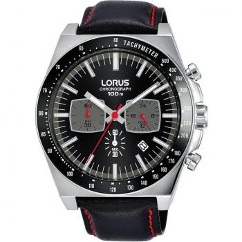 Reloj Lorus Sport Man RT359GX9 con Resistencia al Agua 10 ATM y Correa de Cuero Negra