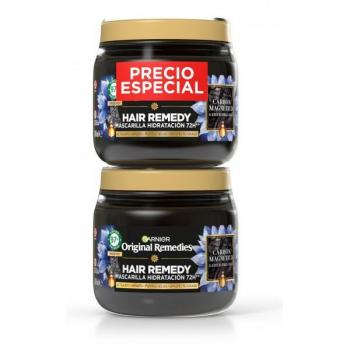 Garnier Original Remedies Mascarilla de Carbón Magnético Duplo 2 x 340 ml (680 ml total) Mascarilla Hidratante para Cabello