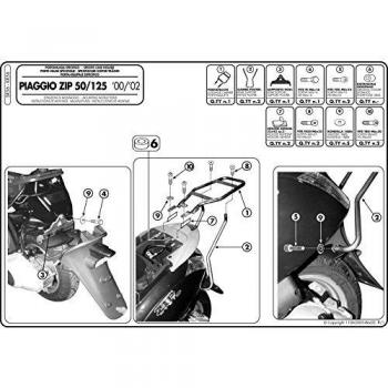 GIVI Adaptador Top Case para Monokey o Monolock, compatible con Piaggio ZIP 50-125 (00-12)