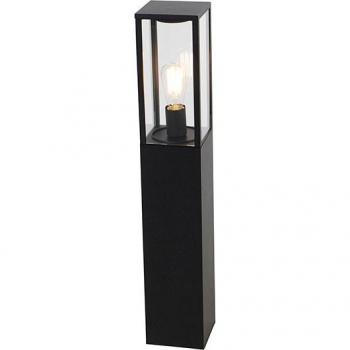 Farola industrial para exteriores negra de 80 cm, IP44 - Charlois Aluminio / Vidrio Alargada Adecuado para LED Max. 1 x 40 Watt