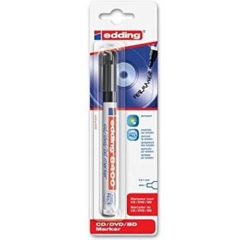 Edding 8400 - Marcador para CDs/DVDs/BDs de color negro