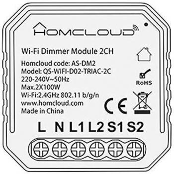 Smart Wi-Fi Recessed Dimmer Module 2 Channels AS-DM2