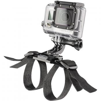 Mantona Casca para Bicicleta - Soporte para videocámaras GoPro, Negro