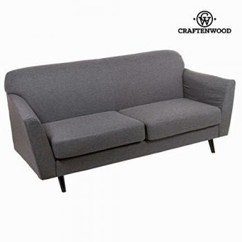 Divanetto 3 posti abbey grigio - Love Sixty Collezione by Craften Wood