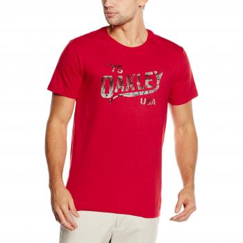 Oakley Camiseta para hombre Legs Print té Rojo rojo Talla:large
