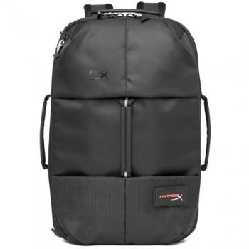 Mochila Gaming HyperX Knight para portátiles hasta 16, color negro, capacidad de 22,6 litros, diseñada para viajes, con múltiples compartimentos