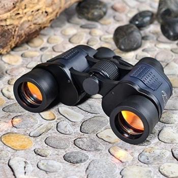 Dual Focus Binoculos Ourdoor Waterproof High Power Definition Binoculos Wide-angle Night Vision Binoculars Telescope with Mounts Lens Caps Travelling Hunting