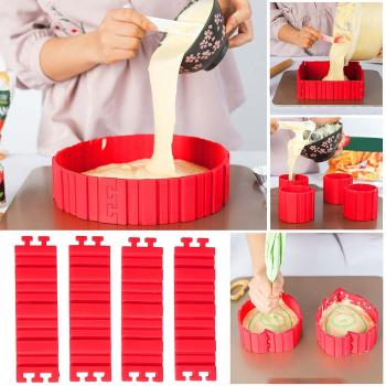 La silicona forma,Tortenring ajustable, Kuchenformen, Cake Mould, Fondant, accesorios, Backform DIY una gran variedad de formas