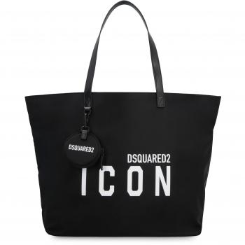 Dsquared2 Women's Be Icon Black Nylon Shopper Tote Bag
