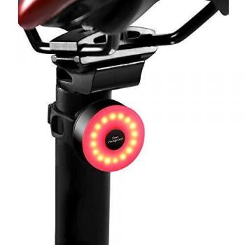DONPEREGRINO M2 - Luz Trasera Bici Compacta hasta 90 Horas de Autonomía, LED Luz Bicicleta Recargable USB - Type C con 5 Modos Fijos e Intermitentes