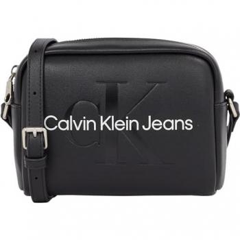 Calvin Klein Sculpted Mini Crossbody Bag in Black Eco Leather