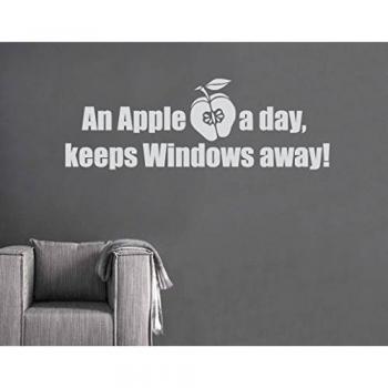 Sylvia Freidler WTD SF572 - Adhesivo Decorativo para Pared, diseño de Manzana Manzana, Color Morado