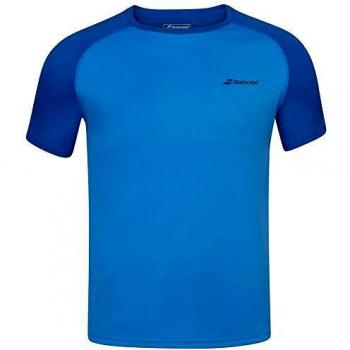 Babolat Play Crew Neck tee Men Camiseta, Hombre, Blue Aster, XL