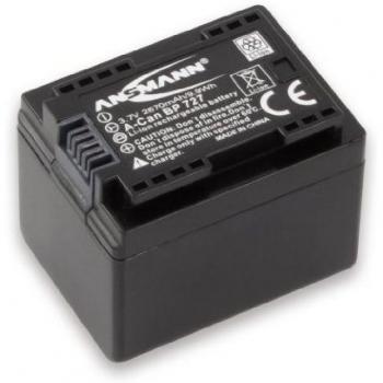Ansmann 1400-0054 - A-Can BP 727 Li-Ion, batería 3,7V/2670mAh para cámara digital de fotos Canon