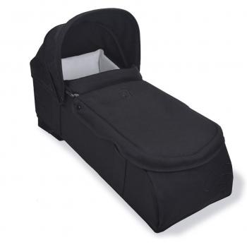 Capazo para silla de paseo gemelar Asalvo Doble Bro en elegante color negro