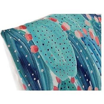 Dekodonia S3006785 Cojín Poliéster, Acrílico Cactus, 2 Piezas, 45 x 45 cm
