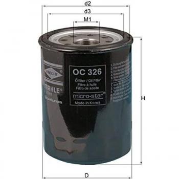 Mahle Filter OC326 Filtro De Aceite