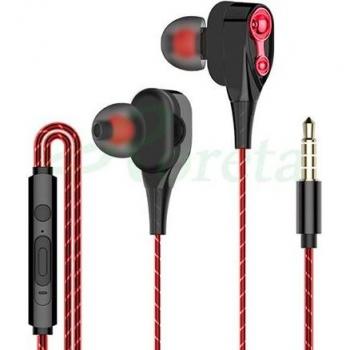 Auriculares In-Ear Roreta Estéreo con Graves y Micrófono Incorporado de 3,5mm para Smartphones