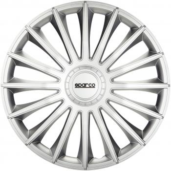 Juego de 4 Tapacubos Sparco Treviso 16 Pulgadas Plateado
