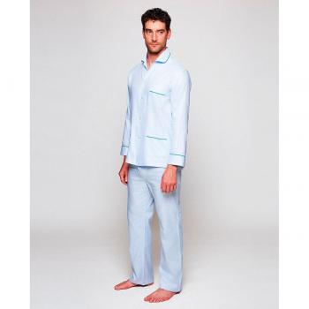 Pijama de hombre largo falso liso Mirto