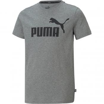 Puma Essential Logo Youth T-Shirt - Grey Cotton - Size 11-12 Years