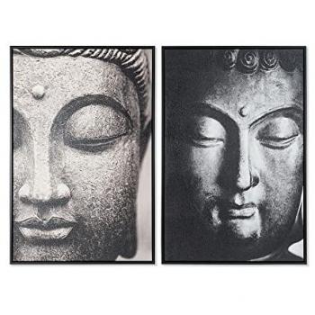 Cuadro DKD Home Decor 62,5 x 4,5 x 93 cm Buda Oriental (2 Unidades)