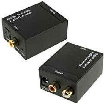 CONVERSOR AUDIO OPTICO DIGITAL TOSLINK A ANALOGICO